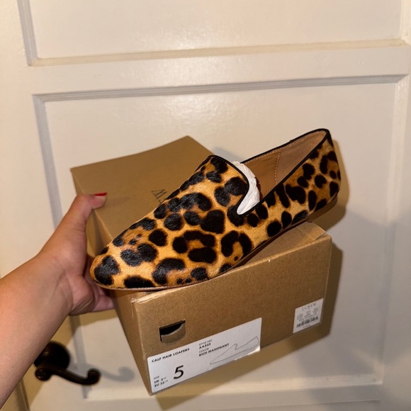 Jcrew Cheetah Loafers Sz 5 - Picture 5 of 8